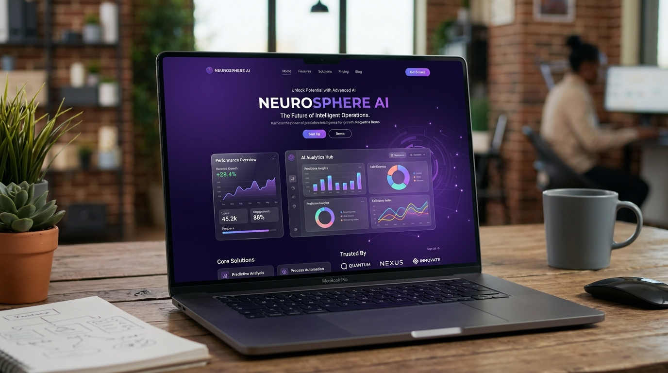 SaaS Tech Landing Page